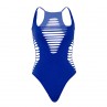 LEG AVENUE BODY TANGA RACERBACK AZUL
