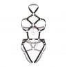 LEG AVENUE KINK TEDDY ARNeS CON ARO DE CORAZoN TALLA L NEGRO