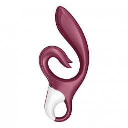 SATISFYER LOVE ME VIBRADOR RABBIT ROJO