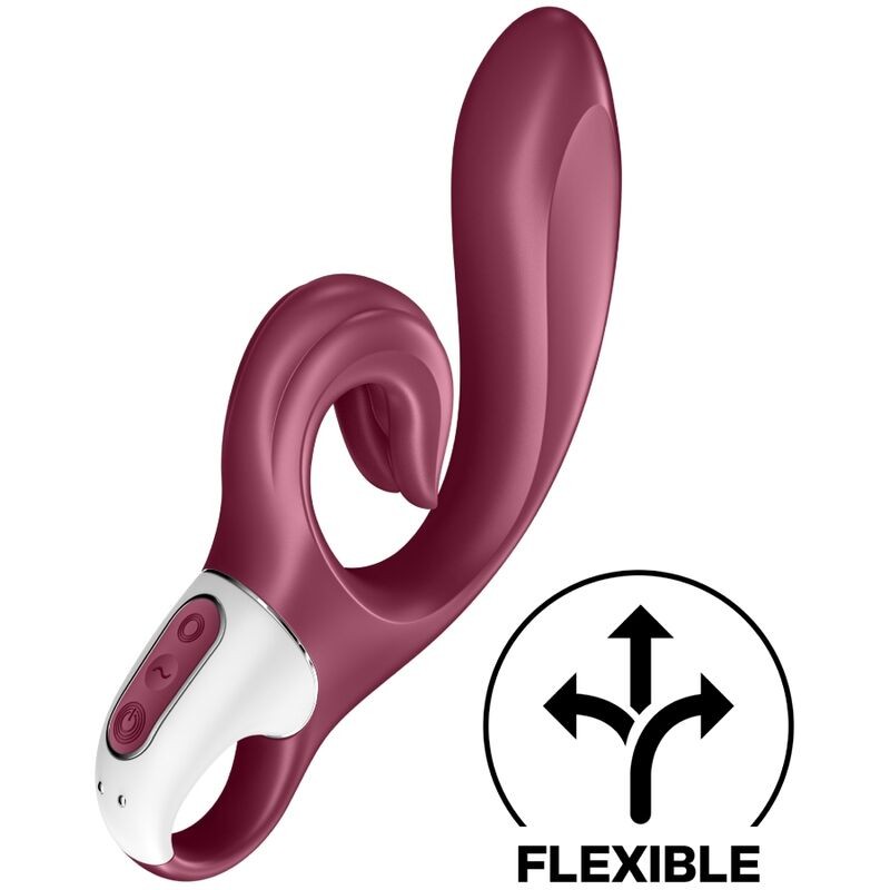 SATISFYER LOVE ME VIBRADOR RABBIT ROJO