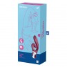 SATISFYER LOVE ME VIBRADOR RABBIT ROJO