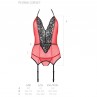 PASSION PEONIA CORSET EROTIC LINE ROJO S M