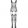 PASSION ECO COLLECTION BODYSTOCKING ECO BS007 NEGRO