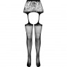 PASSION S028 MEDIAS CON LIGUERO NEGRO TALLA uNICA
