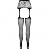 PASSION S028 MEDIAS CON LIGUERO NEGRO TALLA uNICA