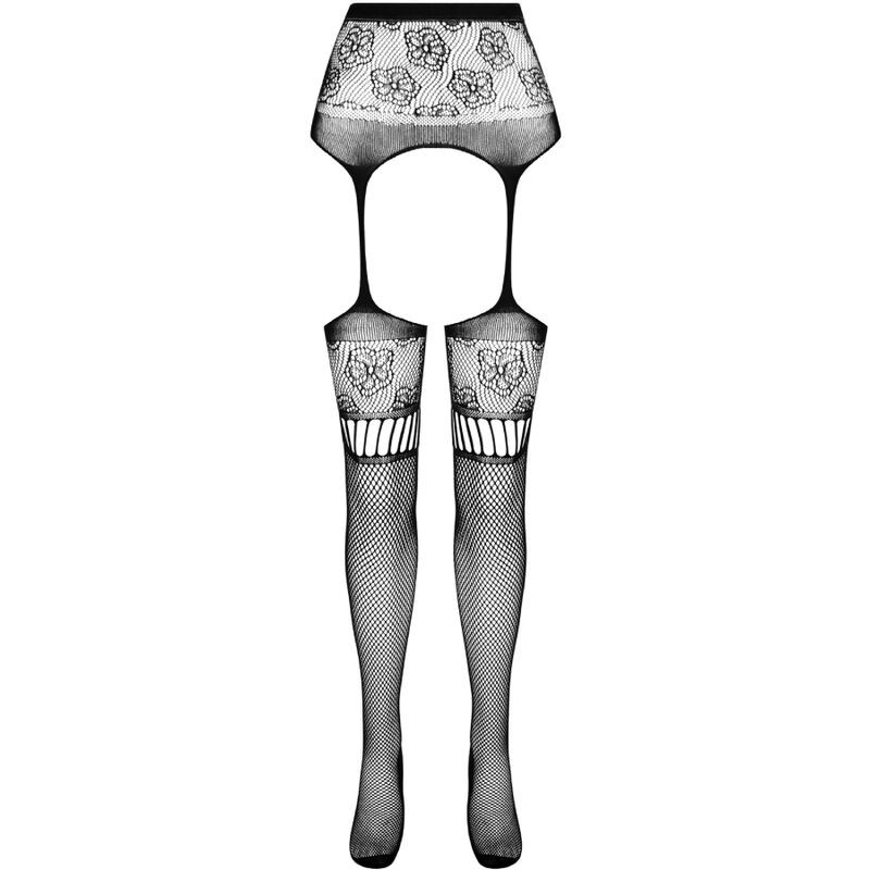 PASSION S030 MEDIAS CON LIGUERO NEGRO TALLA uNICA