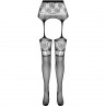 PASSION S030 MEDIAS CON LIGUERO NEGRO TALLA uNICA