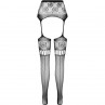 PASSION S030 MEDIAS CON LIGUERO NEGRO TALLA uNICA