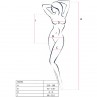 PASSION BS094 BODYSTOCKING NEGRO TALLA uNICA