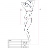 PASSION BS096 BODYSTOCKING NEGRO TALLA uNICA