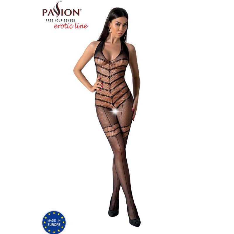 PASSION BS100 BODYSTOCKING NEGRO TALLA uNICA