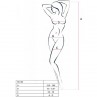 PASSION BS100 BODYSTOCKING NEGRO TALLA uNICA