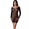 PASSION BS101 BODYSTOCKING NEGRO TALLA uNICA