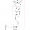 PASSION BS101 BODYSTOCKING NEGRO TALLA uNICA