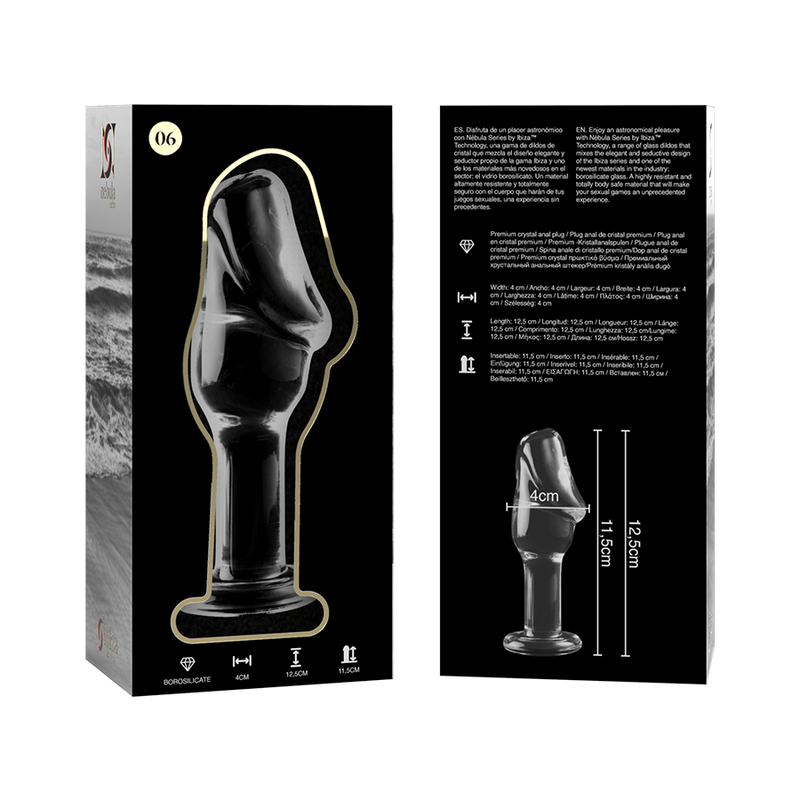 NEBULA SERIES BY IBIZA MODELO 6 PLUG CRISTAL TRANSPARENTE 125 CM O 4 CM