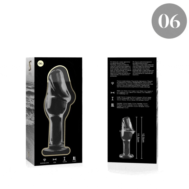 NEBULA SERIES BY IBIZA MODELO 6 PLUG CRISTAL TRANSPARENTE 125 CM O 4 CM