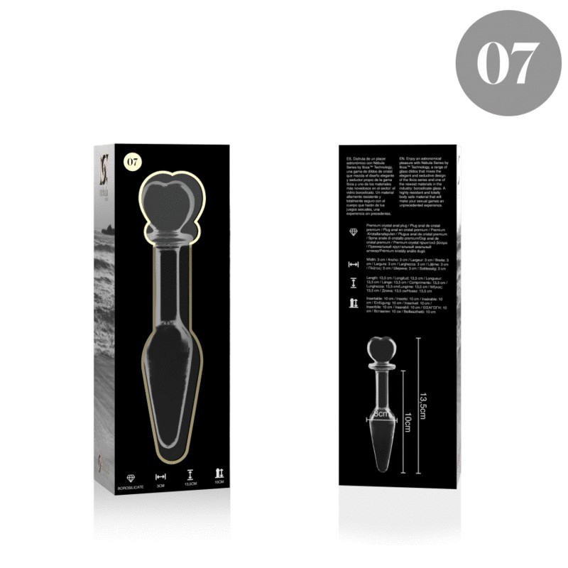 NEBULA SERIES BY IBIZA MODELO 7 PLUG CRISTAL TRANSPARENTE 135 CM O 3 CM