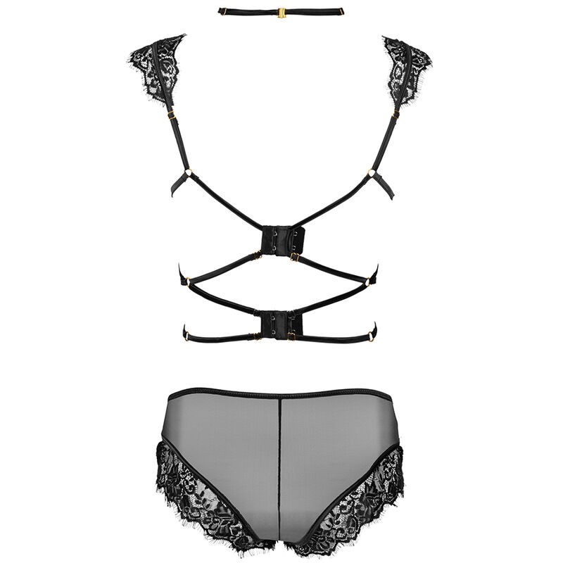 LIVCO CORSETTI FASHION PALMENOM LC 90614 SUJETADOR PANTY NEGRO S M