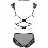 LIVCO CORSETTI FASHION PALMENOM LC 90614 SUJETADOR PANTY NEGRO S M