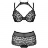 LIVCO CORSETTI FASHION LINERA FOR THE SENSES COLLECTION SUJETADOR PANTY NEGRO S M