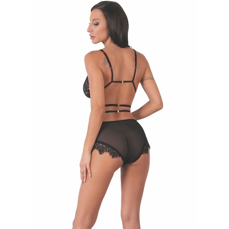LIVCO CORSETTI FASHION DREZNA LC 90733 SUJETADOR PANTY NEGRO L XL