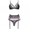 LIVCO CORSETTI FASHION SNEHANA LC 90443 SUJETADOR LIGUERO PANTY NEGRO L XL