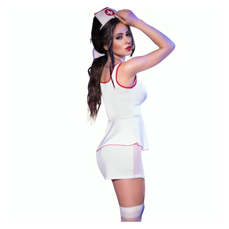 CHILIROSE CR 4160 DISFRAZ ENFERMERA TOP FALDA S M