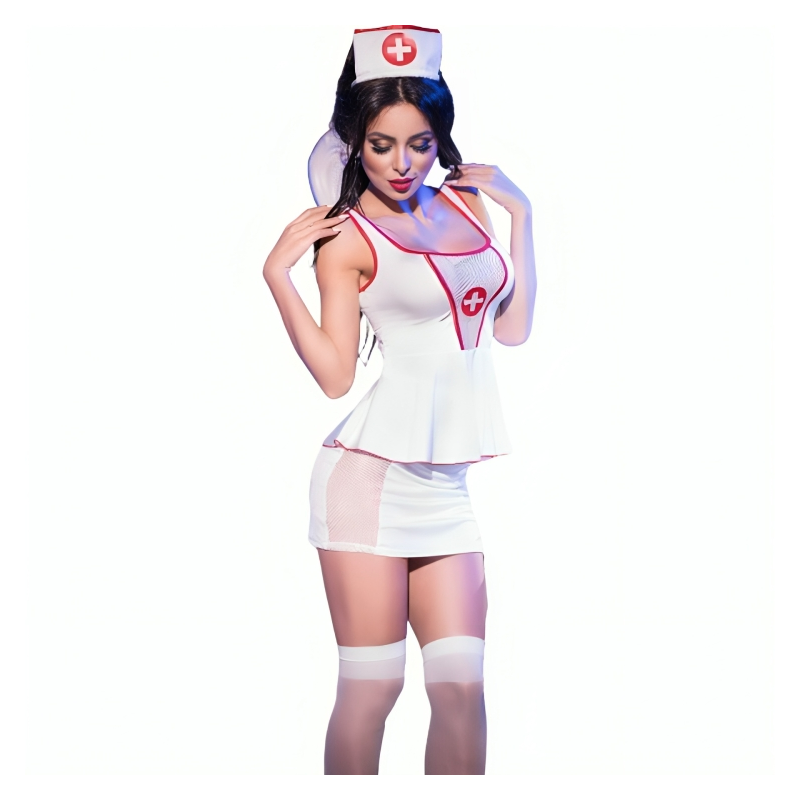 CHILIROSE CR 4160 DISFRAZ ENFERMERA TOP FALDA S M