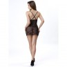 LIVCO CORSETTI FASHION ALDANA LC 20206 BABYDOLL TANGA NEGRO L XL