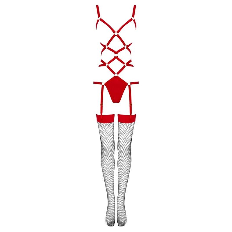 LIVCO CORSETTI FASHION THIARA LC 20213 SET BODY MEDIAS ROJA S M