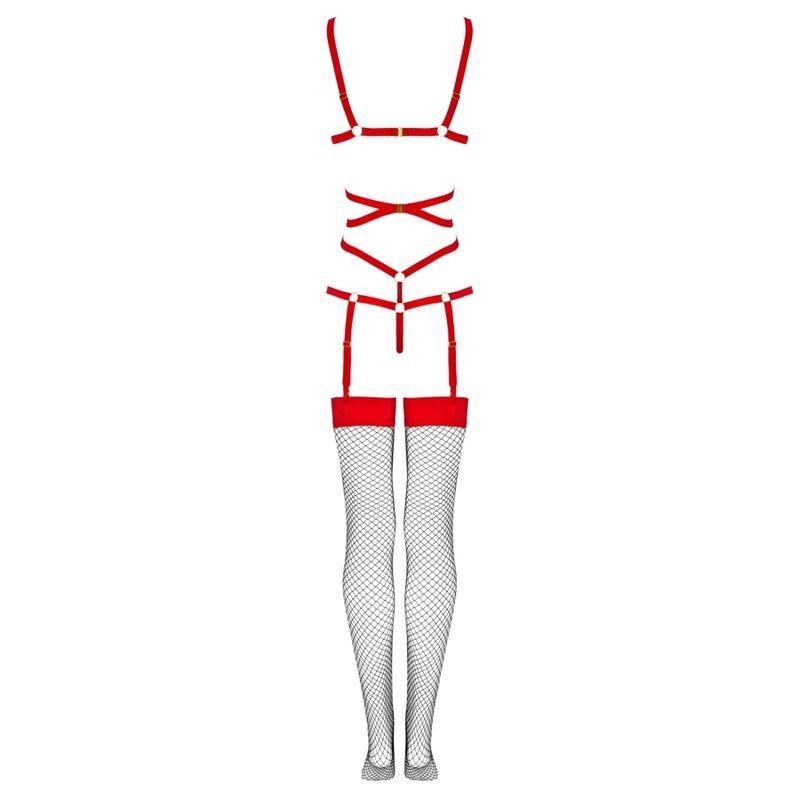 LIVCO CORSETTI FASHION THIARA LC 20213 SET BODY MEDIAS ROJA S M