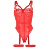 SUBBLIME TEDDY CON LIGUERO DETALLE TIRAS PECHO ROJO S M