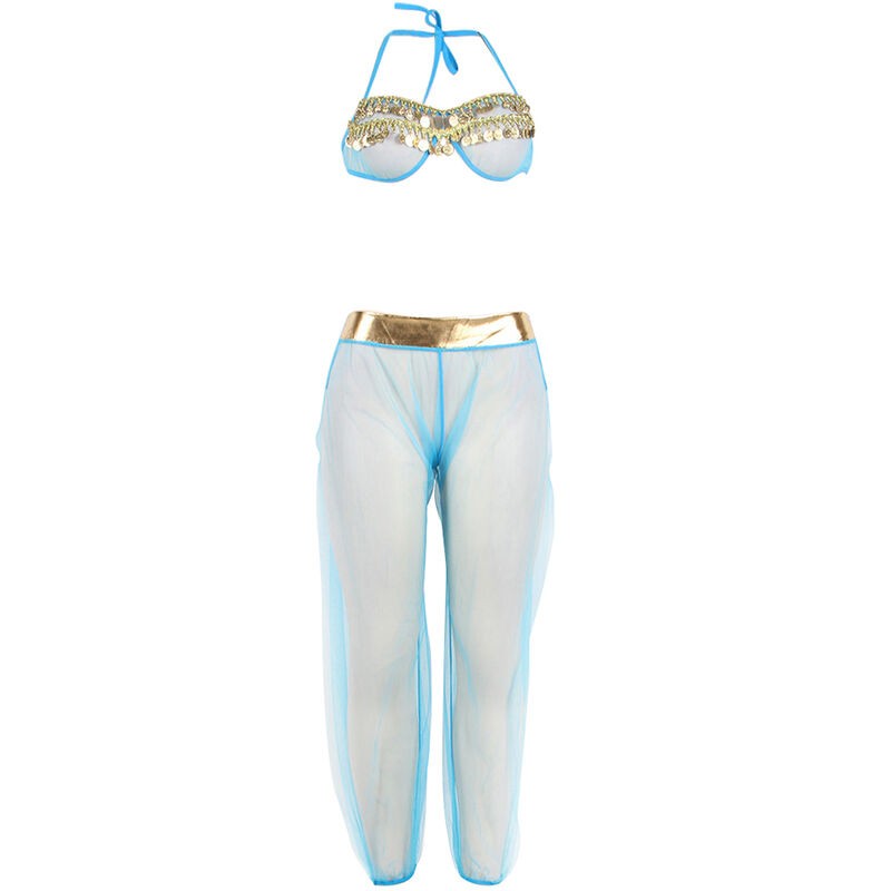 SUBBLIME SET DE LENCERIA INDIA STYLE AZUL L XL