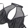 SUBBLIME 957582 CONJUNTO SUJETADOR Y FALDA DE CUERO NEGRO S M