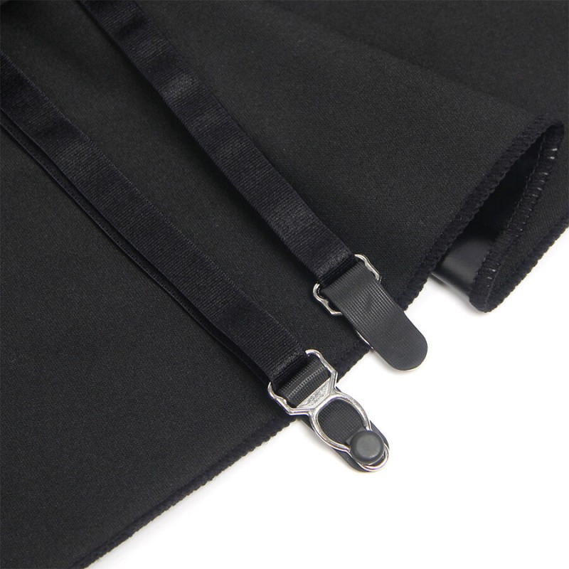 SUBBLIME 957704 VESTIDO DE CUERO CON CREMALLERA Y ENCAJE NEGRO S M