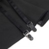 SUBBLIME 957704 VESTIDO DE CUERO CON CREMALLERA Y ENCAJE NEGRO S M
