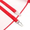 SUBBLIME 957728 VESTIDO DE CUERO CON CREMALLERA Y ENCAJE ROJO S M