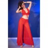 CHILIROSE CR 4857 SET TOP Y PANTALONES ROJO TALLA M