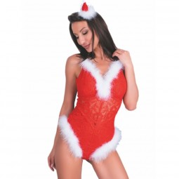 LIVCO CORSETTI FASHION NAUGHTY SANTA LC 90706 BODY NAVIDENO S M