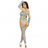 LEG AVENUE SET TOP MEDIAS DE LIGA GUANTES AZUL