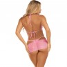 LEG AVENUE SET TRES PIEZAS DIAMANTES ROSA M L
