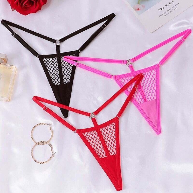CHILIROSE CR 4856 MICRO TANGA REJILLA ROJO S M