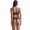 BYE BRA PACK 2 TANGAS INVISIBLES BEIGE Y NEGRO TALLA M