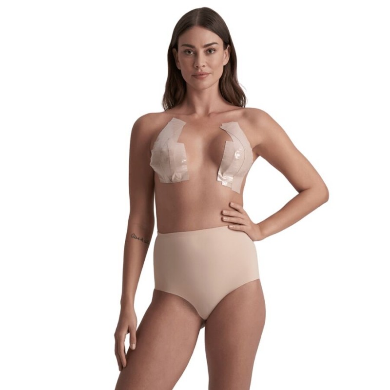 BYE BRA BODY TAPE DOUBLE SIDED CINTA DE DOBLE CARA BEIGE TALLA uNICA 5 x 500 CM