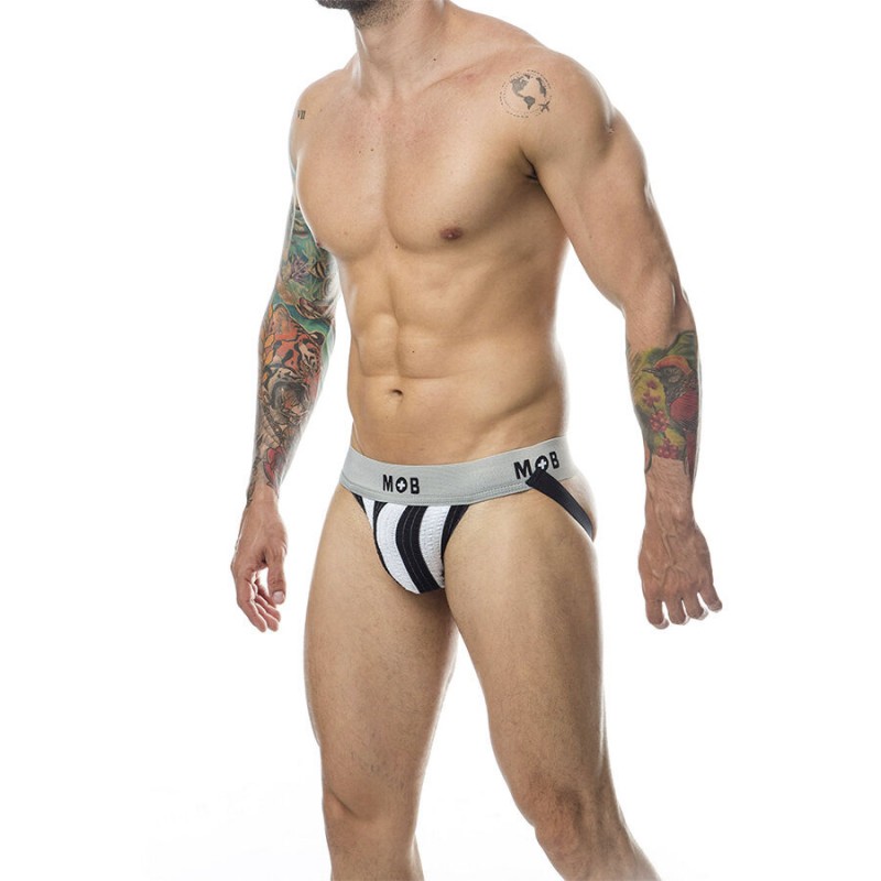 MOB JOCK CLASICO STRIPE BLANCO TALLA L