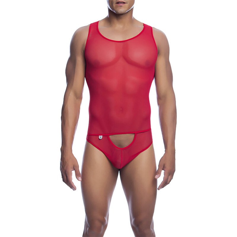 MOB BODYSHEER TRANSPARTE ROJO TALLA L XL