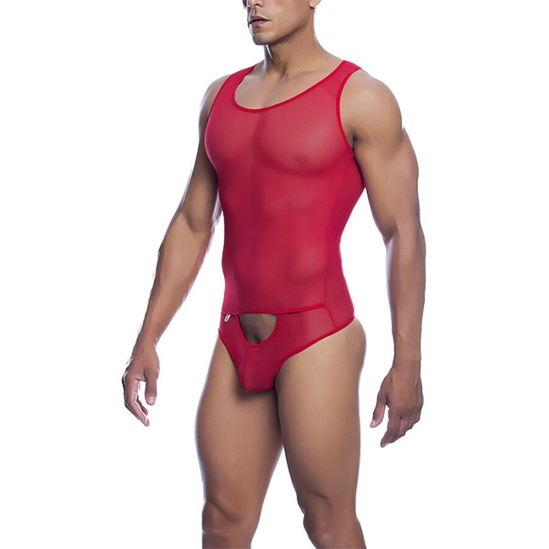 MOB BODYSHEER TRANSPARTE ROJO TALLA L XL