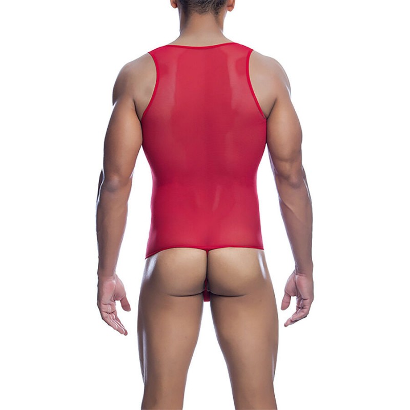 MOB BODYSHEER TRANSPARTE ROJO TALLA L XL