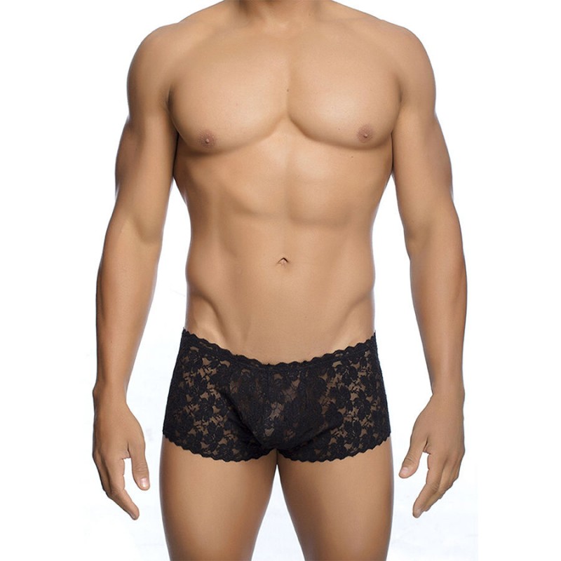 MOB BOXER ENCAJE NEGRO TALLA L XL