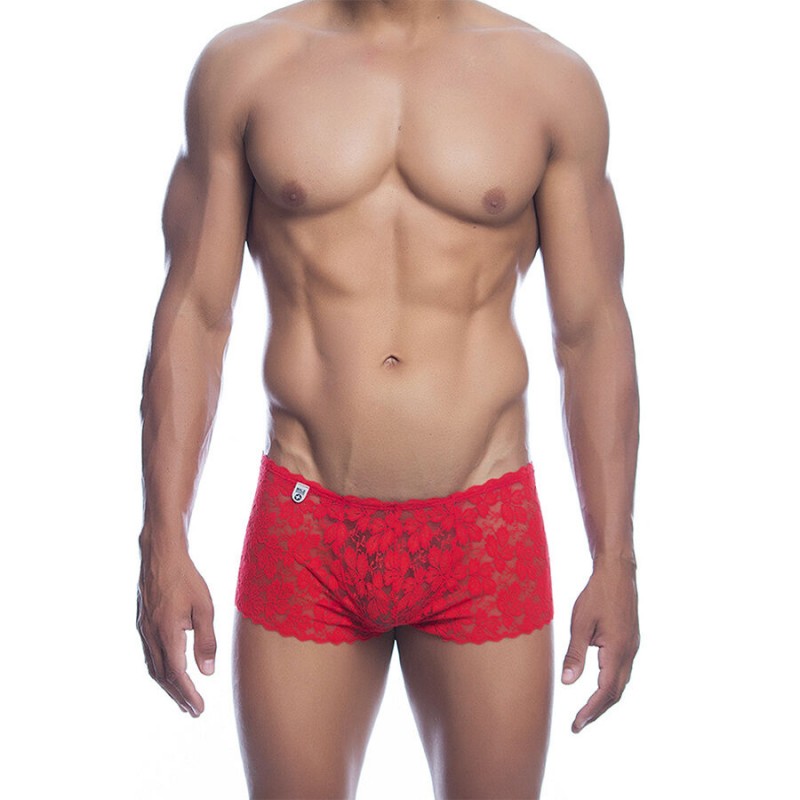 MOB BOXER ENCAJE ROJO TALLA L XL